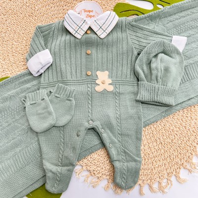 Saída de Maternidade Joaquim - Verde Saída de Maternidade Joaquim - Verde